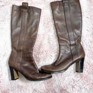 Elegant Brown Heeled Boots